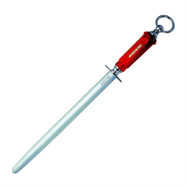 Dick Dickoron ovale slijpstaaf aanzetstaal 30,5cm ROOD